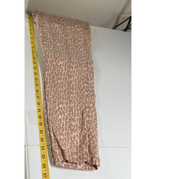 Anthropologie Pants Womens 28 The Wanderer Leopard Crop Mid Rise Skinny Boho - Picture 9 of 10